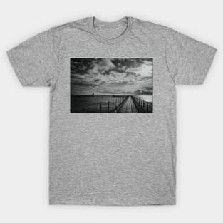 Monochrome North Sea Sunrise T-Shirt